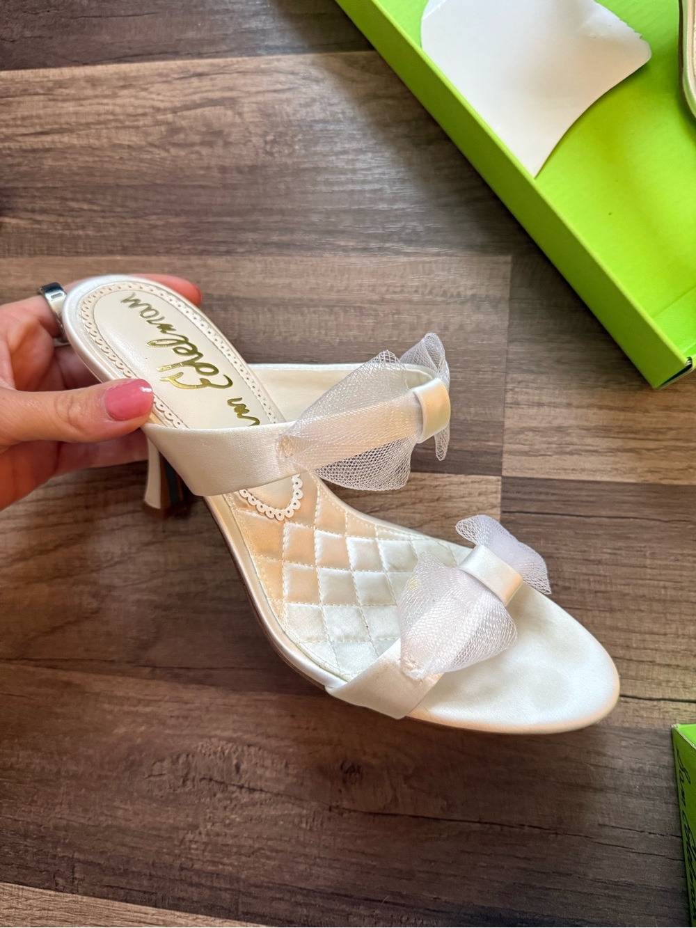 Sam Edelman White Heels